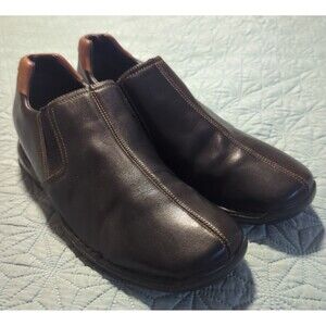 Cole Haan Zeno II Leather Slip on Loafer Black Brown Men's sz 11.5